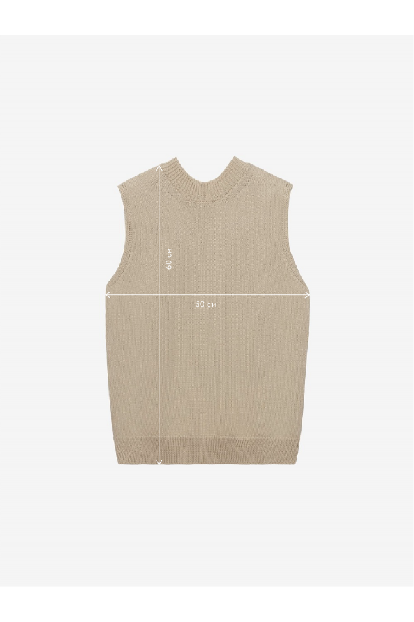 A 765.14 Топ без рукавов из хлопка бежевый