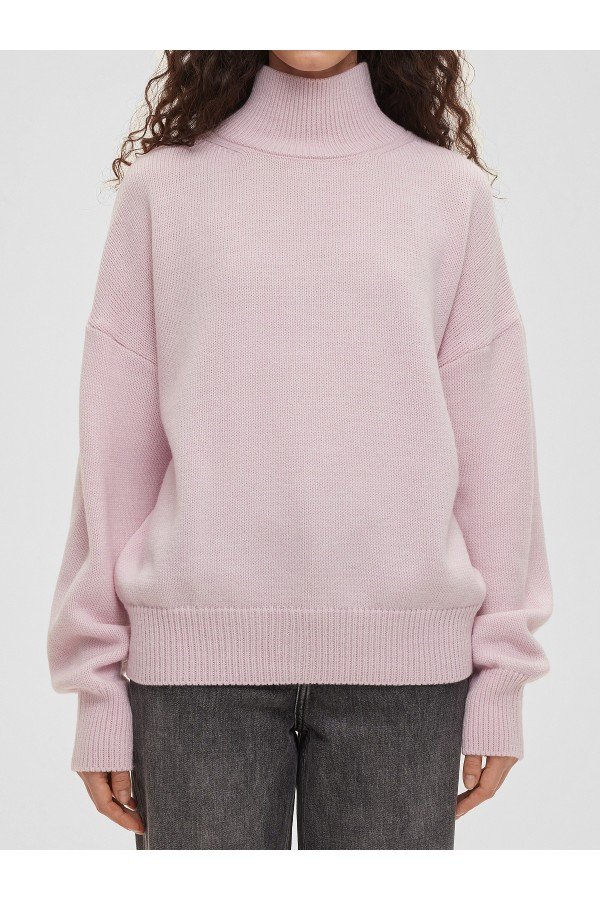 A 703.99 Свитер свободного кроя розовый