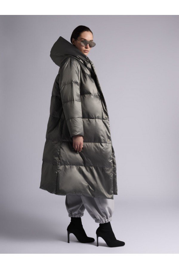 D В053-115.47 Пуховик жен хаки